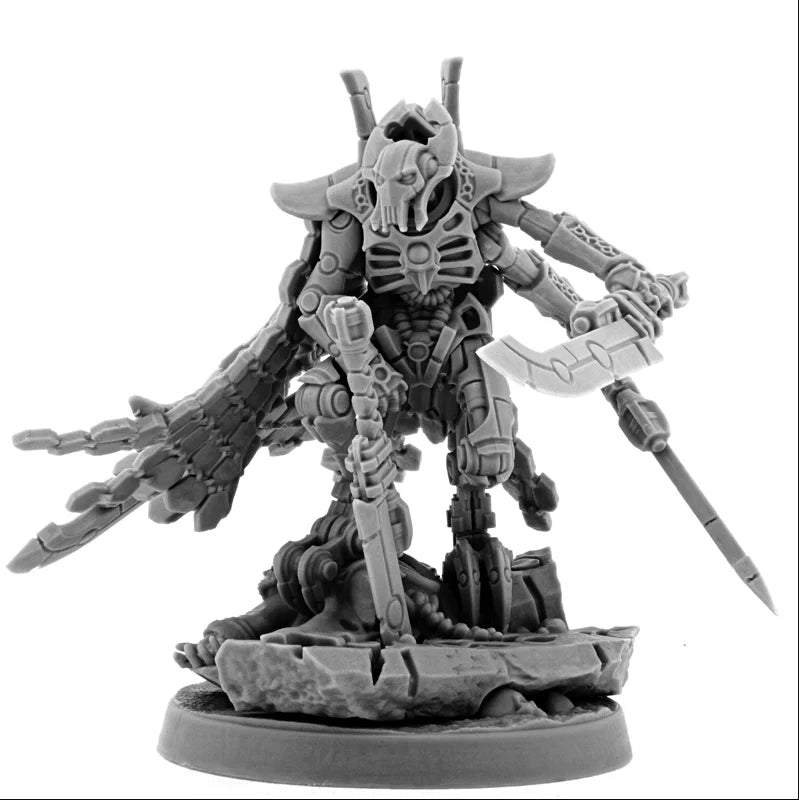 NECROCYBORG GENERAL GRIVUS, Space Warrior, Wargame Miniatures, Figure, Terrain and Bases, RPJ, TRPJ, Pathfinder, Infinity, Gamem