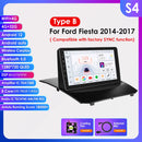 Hizpo 9inch Android13 Car Radio for Ford Fiesta 2009 - 2017 Sync Multimedia DSP RDS CarPlay 4G BT GPS Navigation UI7862 Headunit