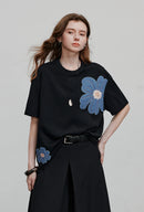 TOYOUTH Women Short Sleeve T shirt 2025 Spring New Tops 8521034