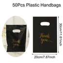 100pcs Thank You Gift Bag Plastic Shopping Bag Tote Bag 20*30cm Gift Bags Birthday Wedding Party Favors Candy Cookie Wrapping