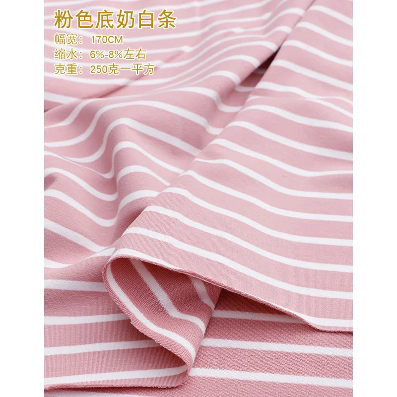 170x 50cm 95% cotton yarn dyed stripe fabric spring and autumn clothes between cloth high elastic deformation