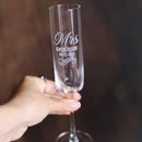 Custom Set of 2pcs Wedding Champagne Glasses Bride and Groom Modern Toasting Flutes Engagement Gift Party Romantic Decor
