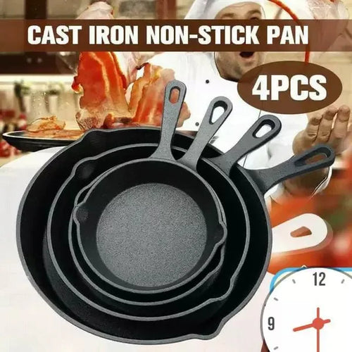 The Forged Pan | Pre-Seasoned Cast Iron Frying Pan Set (10/12 Inch)
