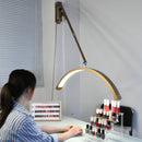 Fosoto Dimmable LED Gold Light wall mount half moon light Fill light for Beauty Salon Makeup Haircut Barbershop eyebrow tattoo