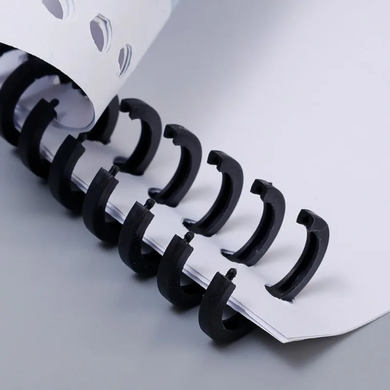 30 Holes Detachable Buckle Loose-leaf Paper Book Circles Ring Scrapbook Album Binder Spiral A4 A5 B5 Notebook Binding Clips