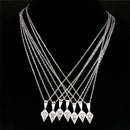 7pcs Clavicula Nox Stainless Steel Pendant BFF Necklace Hidden Jewelry Satan Goetia symbol Shirt Patch cadenas mujer N1020