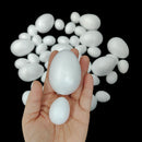 20/50Pcs DIY Easter Eggs Painting Foam White Easter Eggs for Kids Easter Gift Diy Craft Supplies Easter Decoration for Home 2024