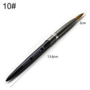 TIANMI Pure Kolinsky Hair Manicure Nail Tool Round Metal Handle Carving Drawing Brushes Salon Professional Painting Nail Brush