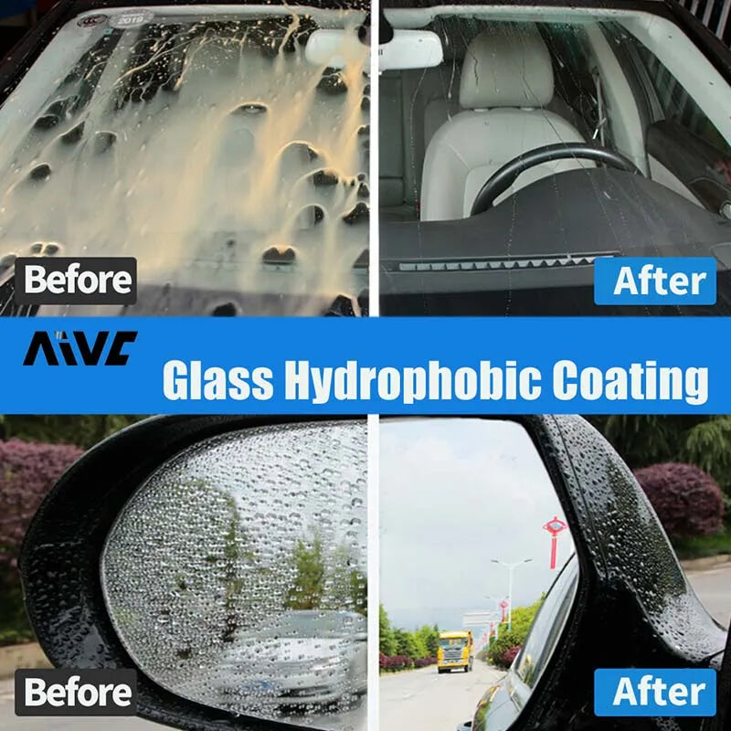 Car Glass Waterproof Coating Spray Aivc Windshield Anti-rain Hydrophobic Polish Liquid Water Repellent Car Cleaning Accessories