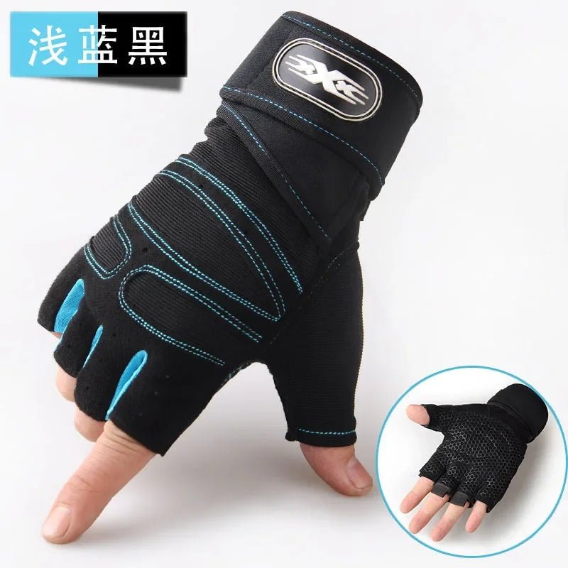 Gym Gloves Fitness Weight Lifting Gloves Body Building Training Sports Exercise Cycling Sport Workout Glove for Men Women M/L/XL