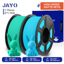 JAYO 2 Rolls 3D High Speed Matte PETG/PETG Filament 1.75mm 600mm/s Print Range High Flow Speedy PETG 3D Printer Filament for 3D