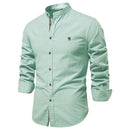 New Spring Summer Men's Cotton Linen Shirt Solid Color Long Sleeve Japanese Style Casual Business Fashion Breathable Daily Tops