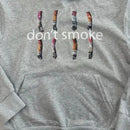 Y2K Campaign Hoodie Retro Smoke Print Sweatshirt Men Women New Trendy Vintage Classic Hip Hop Grey Streetwear Unisex Loose Coat