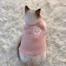 Cats Clothes Plush Garment for Cats Warm Apparels Winter Products Clothing Dog´s Sweater Vests Cooling Pet Kittens Kitten Stuff