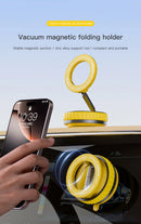 15W Portable K11 Vacuum Magnetic Charging Stand - Strong Suction & Multi-Angle Viewing for Car, Kitchen, Mirror & Fitness