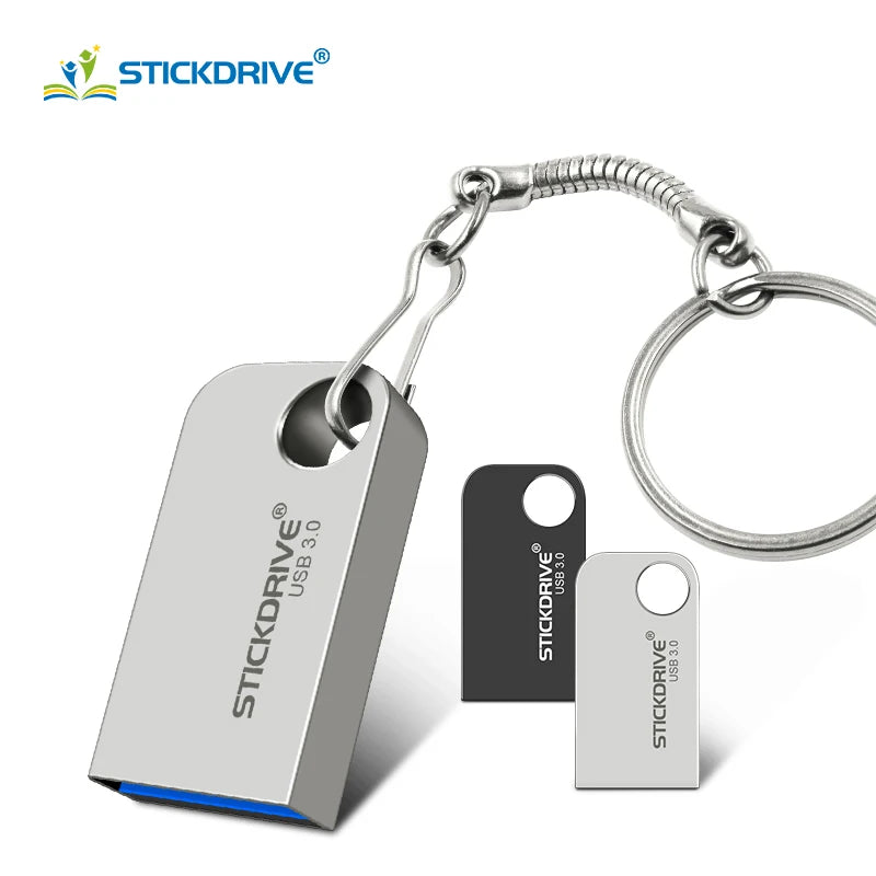 Super mini usb flash drive 3.0 32GB 16GB memory disk high speed portable 64GB usb stick pendrive 128GB 256gb key ring gift