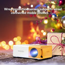 Christmas Portable Projector HD Hdmi Usb Audio Home Theater Media Player Beamer Halloween Gift Outdoor Travel Mini Led Projector