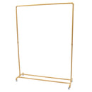Gold Industrial Vintage Standing Clothes Rack Space-Saving 120×35cm Steel Frame with 160cm Height 4.5kg Retro Home Organization