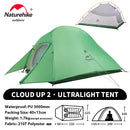 Naturehike Cloud Up 2 People Tent Ultralight 20D Camping Tent Waterproof Outdoor Hiking Travel Backpacking Cycling Fishing Tents