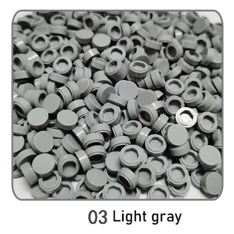 1000pcs DIY Pixel Art Bricks1x1 Round Tile Building Blocks Compatible with 98138 Anime Figure Assemble Toys Gift for Children