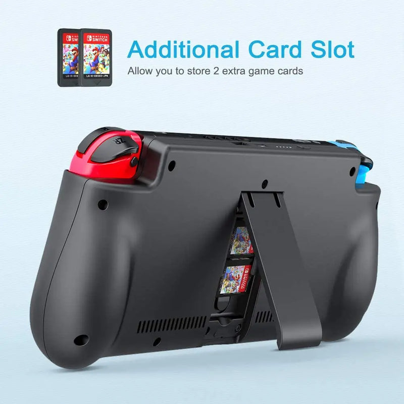 NEWDERY 10000mAh External Battery Station for Nintendo Switch/Switch OLED Backup Charger Case Support PD Quick Charging Power