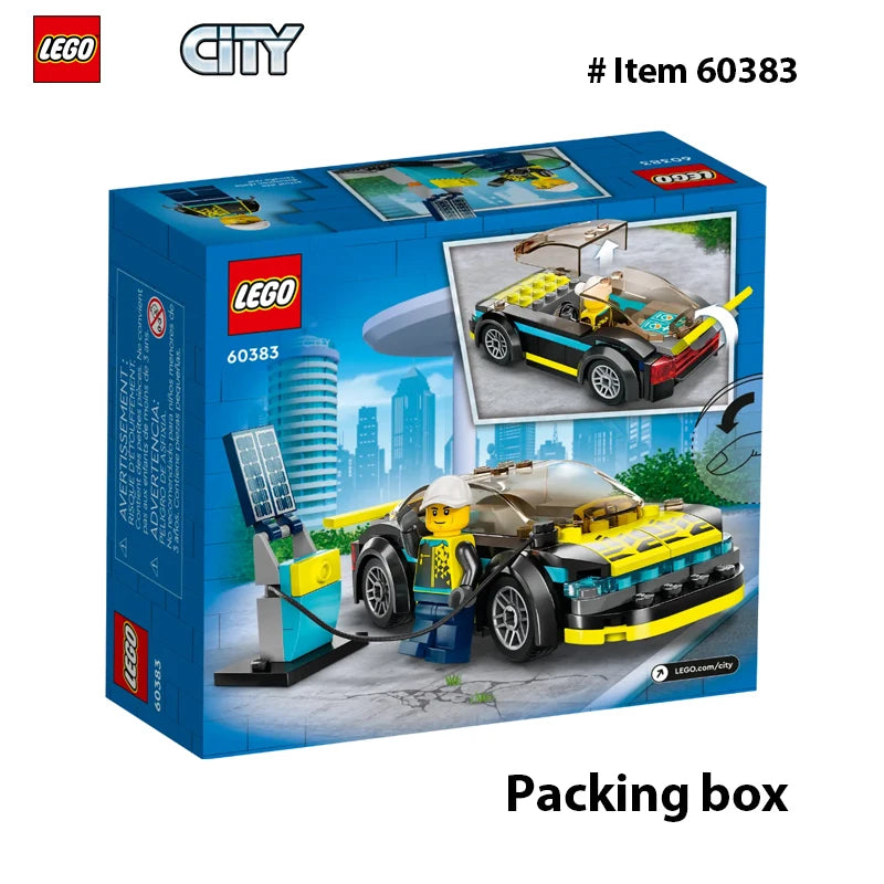 LEGO 60383 City  Electric Sports Car, Toy Blocks, Present, Racing Car, Town Making, Boys, Girls, Ages 5 and Up