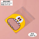 100pcs Cute Monster Sharp Teeth Plastic Bags Xmas Gift Packaging Bags Wedding Candy Bag OPP Bags Birthday Easter Party Decor