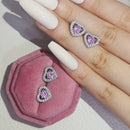 2026 Rosa Silber Farbe Zirkon Ohrstecker Für Frauen Ohrringe Mädchen Party Geschenk 1 Dollar Artikel Gothic kostenloser Versand y2k Schmuck Z7