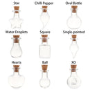 5Pcs Mini Glass Cork Bottles Empty Sample Jars Wishing Bottle Wedding Home Decoration DIY Pendants Cork Stopper Storage Vial