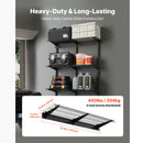 The Vertical Arsenal | Heavy-Duty 3-Tier Wall-Mounted Steel Garage Shelving