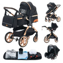 Newest Baby Stroller 3 in1 Multifunctional Stroller Easy Folding Travel Portable Baby Carriage Safety Seat EU Standard