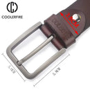 Men's Belt Genuine Leather Luxury Designer Vintage Pin Buckle for Jeans Trouser Belts Men Luxury Strap Male Belts Waistband Belt
