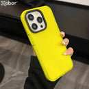 Neon Fluorescent Color Transparent Phone Case For iPhone 15 11 12 13 14 Pro Max Plus Bumper Clear Shockproof Soft Silicone Cover