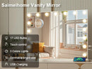 The Lumiere | Hollywood-Grade LED Vanity Mirror with Studio Dimmable Lighting & Sturdy Frame