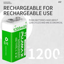 The Volt Keeper | 1200mAh USB-C Rechargeable 9V Li-ion Battery