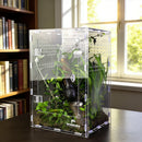 Reptile Acrylic Enclosure High Transparency Habitat Tank for Spider Mantis Gecko Corn Snake Breeding Box with Ventilation Holes