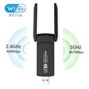 Wireless USB 1300Mbps WiFi Adapter Dual Band 2.4G 5Ghz USB 3.0 WIFI USB Adapter 802.11ac With Antenna BT4.2 For Desktop Laptop