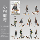 20pcs/lot kawaii Stationery Sticker City walk junk journal Decorative Scrapbooking DIY Craft Sticker