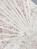 The Lace Hour | Strapless Lace-Panel Sheath Mini Dress