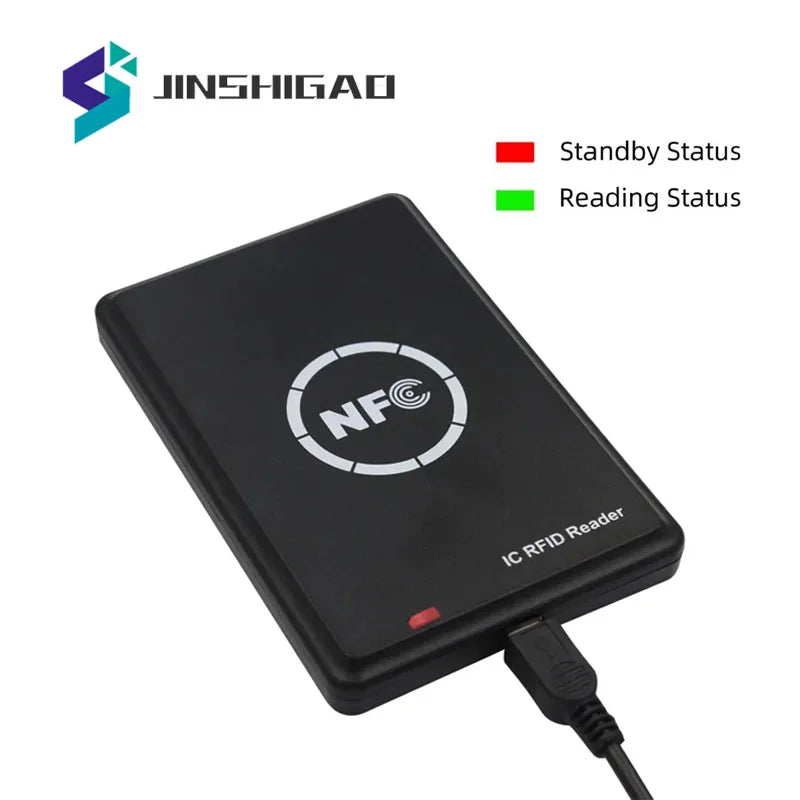 NFC Smart Card Reader Writer RFID Copier Duplicator 13.56MHz USB Programmer Key fobs Card IC UID S50 MF ISO14443A Tag