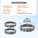 SucceBuy Razor Wires Razor Barbed Wire Razor Wire Fencing Fence Double Spiral Barbed Wire Galvanized Wire Rolls Razor for Garden