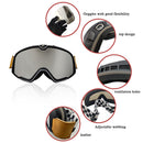 Retro Motorradbrille Skibrille Motocross Sonnenbrille Weitwinkel MTB ATV Brille Cafe Racer Chopper Radsport Rennsport