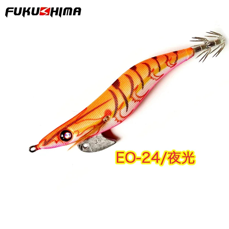 Taiwan Mojiang EO luminous wood shrimp squid hook false bait Luya bait soft silk cuttlefish hook bait wood hook 3.5