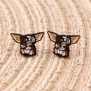 Monsters Piercing Earrings Cartoon Kawaii Cute Stud Earrings for Woman Girls Kids Fashion Jewelry Gift Accessories