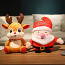 New  Lovely Santa Claus & Elk Plush Toys Stuffed Animal Doll Christmas Gifts For Children Kids Home Decoration High Quality