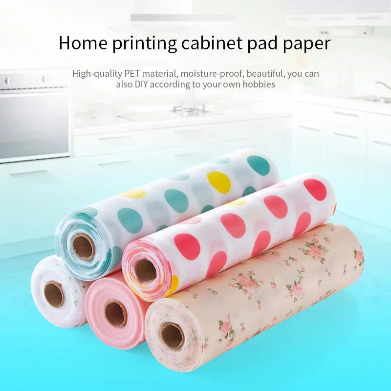 30 * 500cm Reusable Drawer Mat Contact Paper Cabinet Liner Moisture-proof Waterproof Non-Slip Kitchen Table Shelf Liner Pad