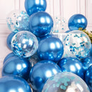 47Pcs Metallic Purple Latex Balloons Chrome Balloons Various Sizes for Girls Women Purple Birthday BabyBridal Shower Decorations