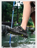 New Men Sandals Summer Casual Beach Shoes Breathable Anti-Slip Slip on Flat Sandals Male Outdoor Walking Slippers Comfortable