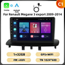 Podofo 8Core 9 ''Car Radio For Renault Megane 3 2009-2014 Multimedia Player Android Auto Carplay BT WIFI 4G Navigation Car Audio