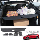 For Tesla Model Y Berlin Trunk Cargo Cover Curtain Rear Luggage Carrier Retractable Partition Baffle Plate Storage Accessories